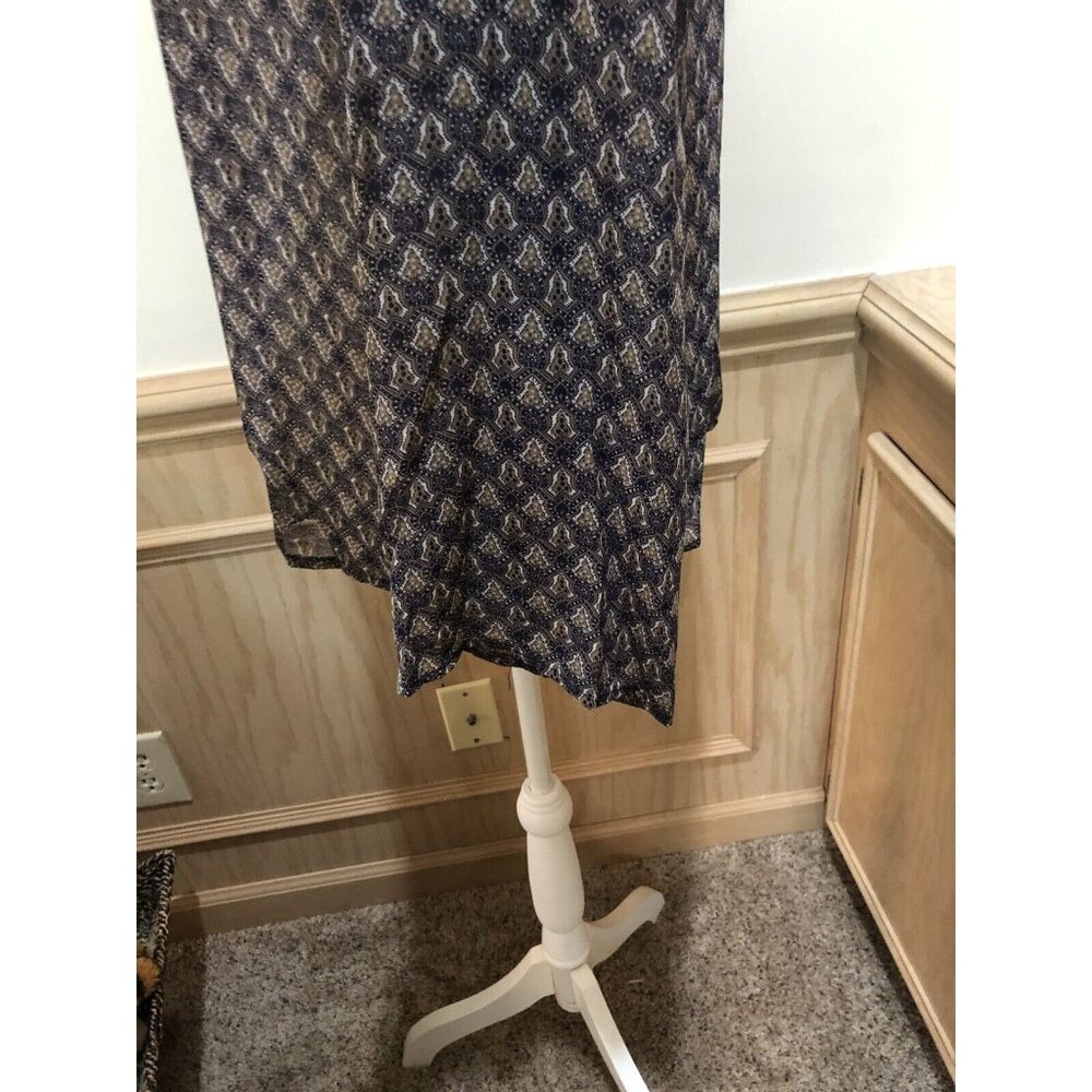 TCEC ~ Long Sleeve Blouse  ~ Size Small ~ Blue ~ Flare Sleeve ~ Shear - Picture 4 of 8